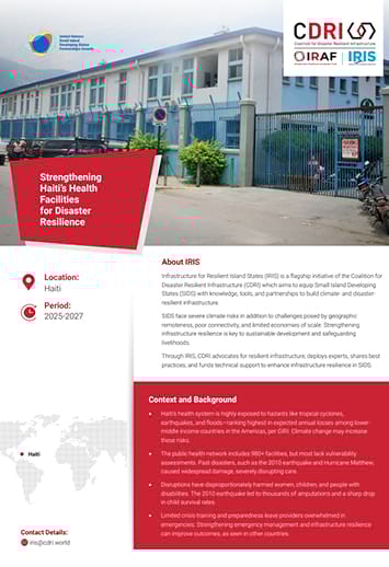 Cdri – Strengthening Haiti’s Health Facilities – 355 By 527 –