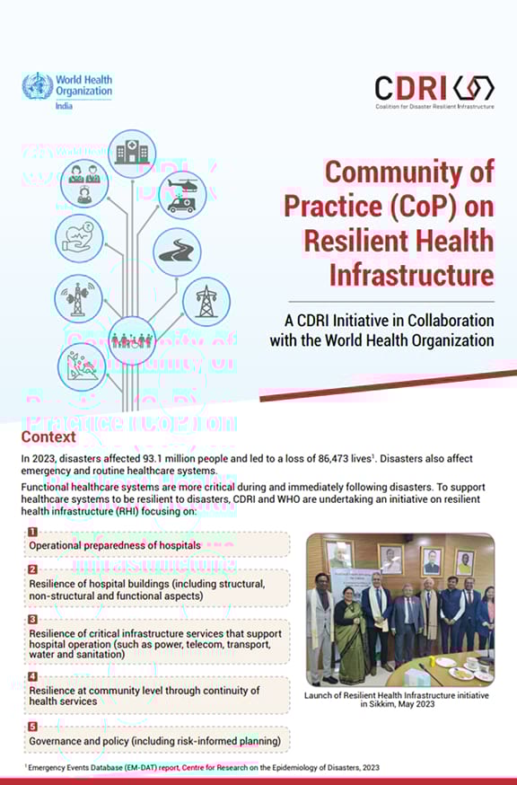 Cop For Resilient Health Infrastructure Banner Mobile Banner –