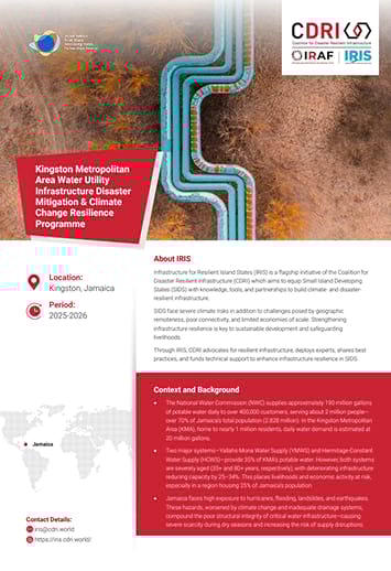 Kingston Metropolitan Area Water Utility Infrastructure Disaster Mitigation & Climate Change Resilience Programme –